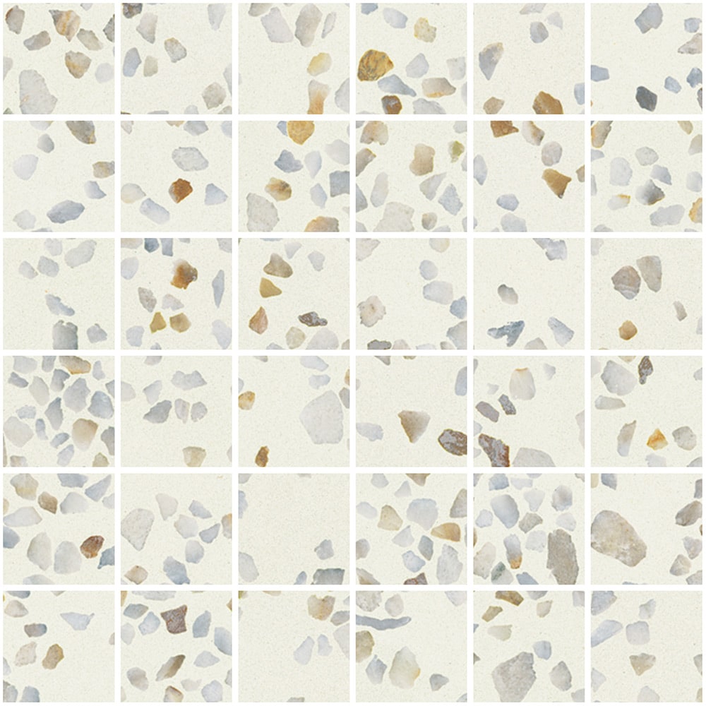Utforsk Trendy Natural fliser i 60x60 cm med marmor- og terrazzo-design. Perfekt for bad, kjøkken og veranda!